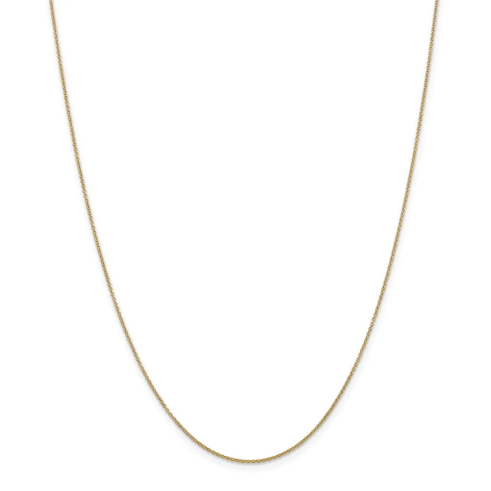 14k Yellow Gold 3D Hula Dancer Necklace