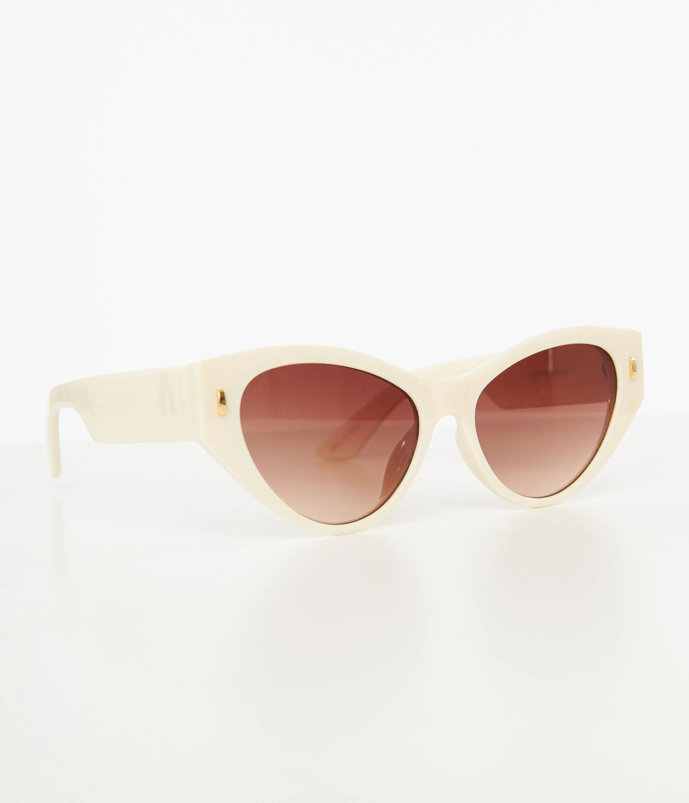 1950s Cream Cat Eye Sunglasses