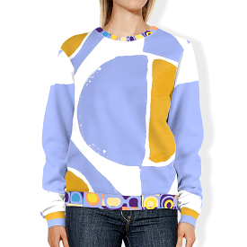 Abstract Blue Unisex Sweatshirt