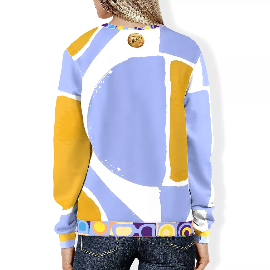 Abstract Blue Unisex Sweatshirt