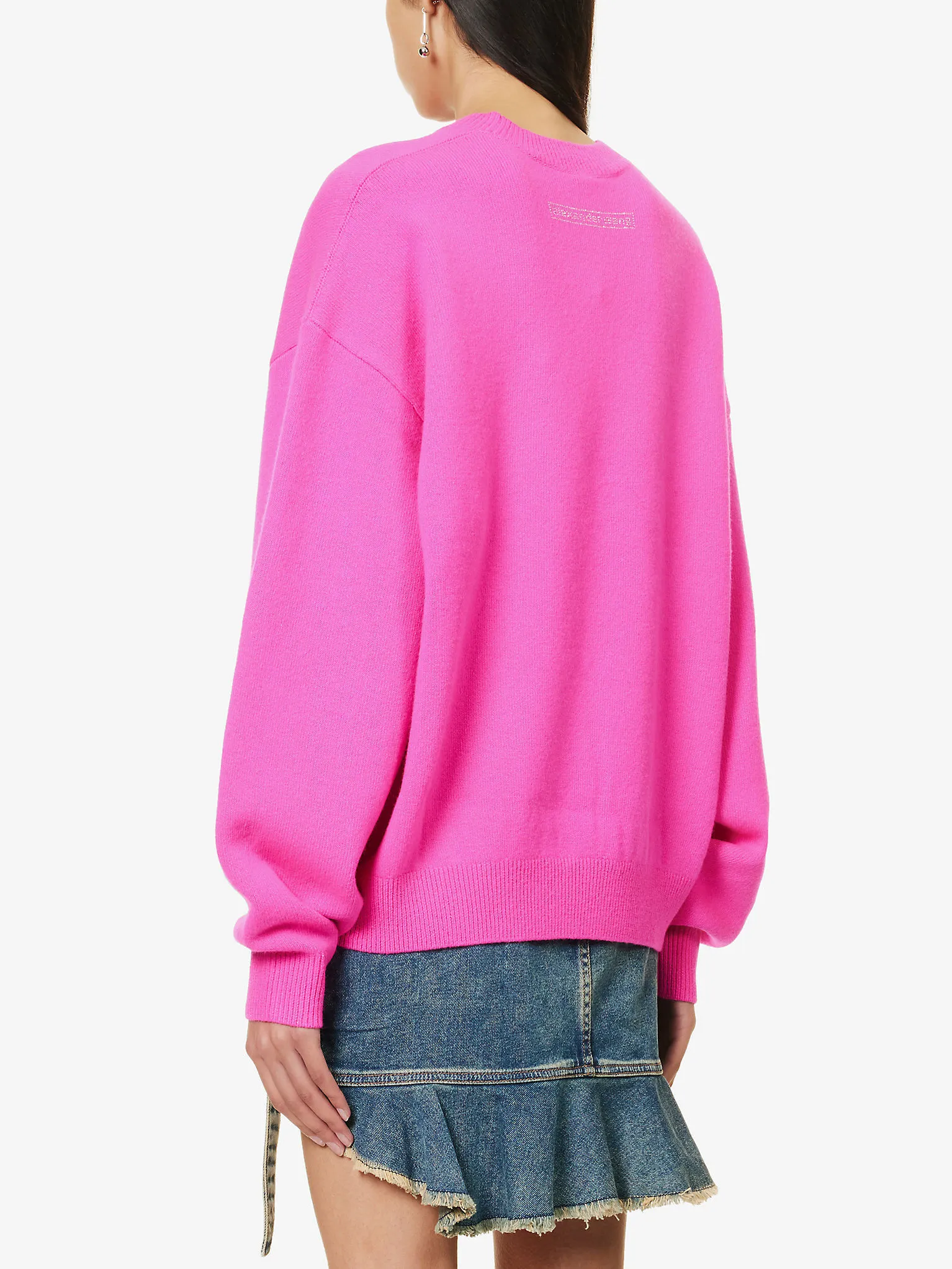 Alexander Wang  |Crew Neck Casual Style Wool Nylon Long Sleeves Plain