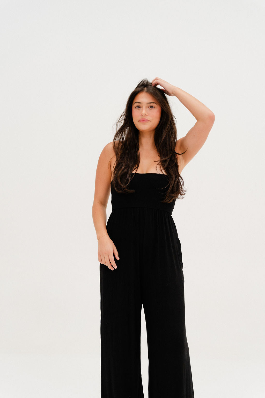 All Weekend Long Strapless Jumpsuit