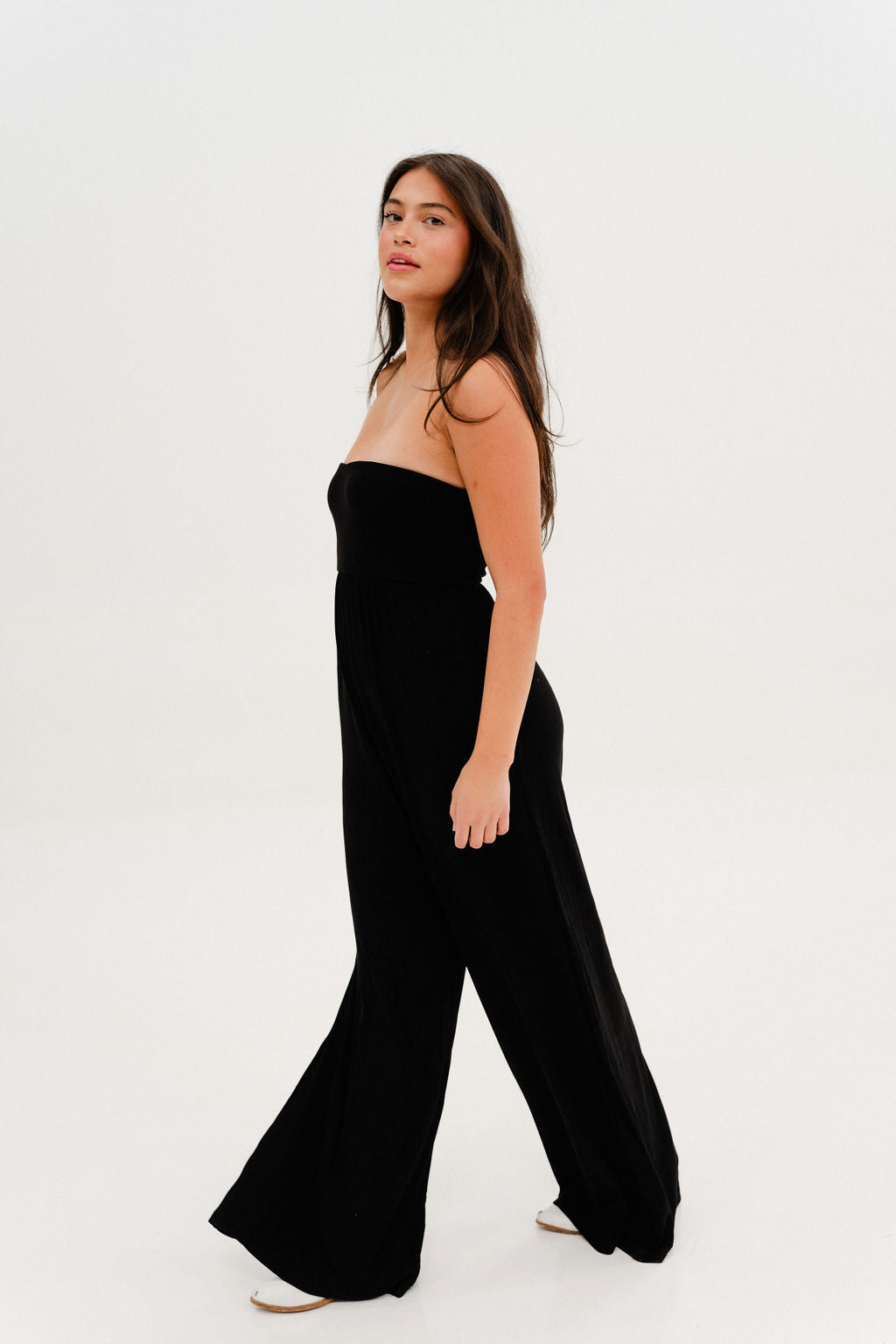 All Weekend Long Strapless Jumpsuit