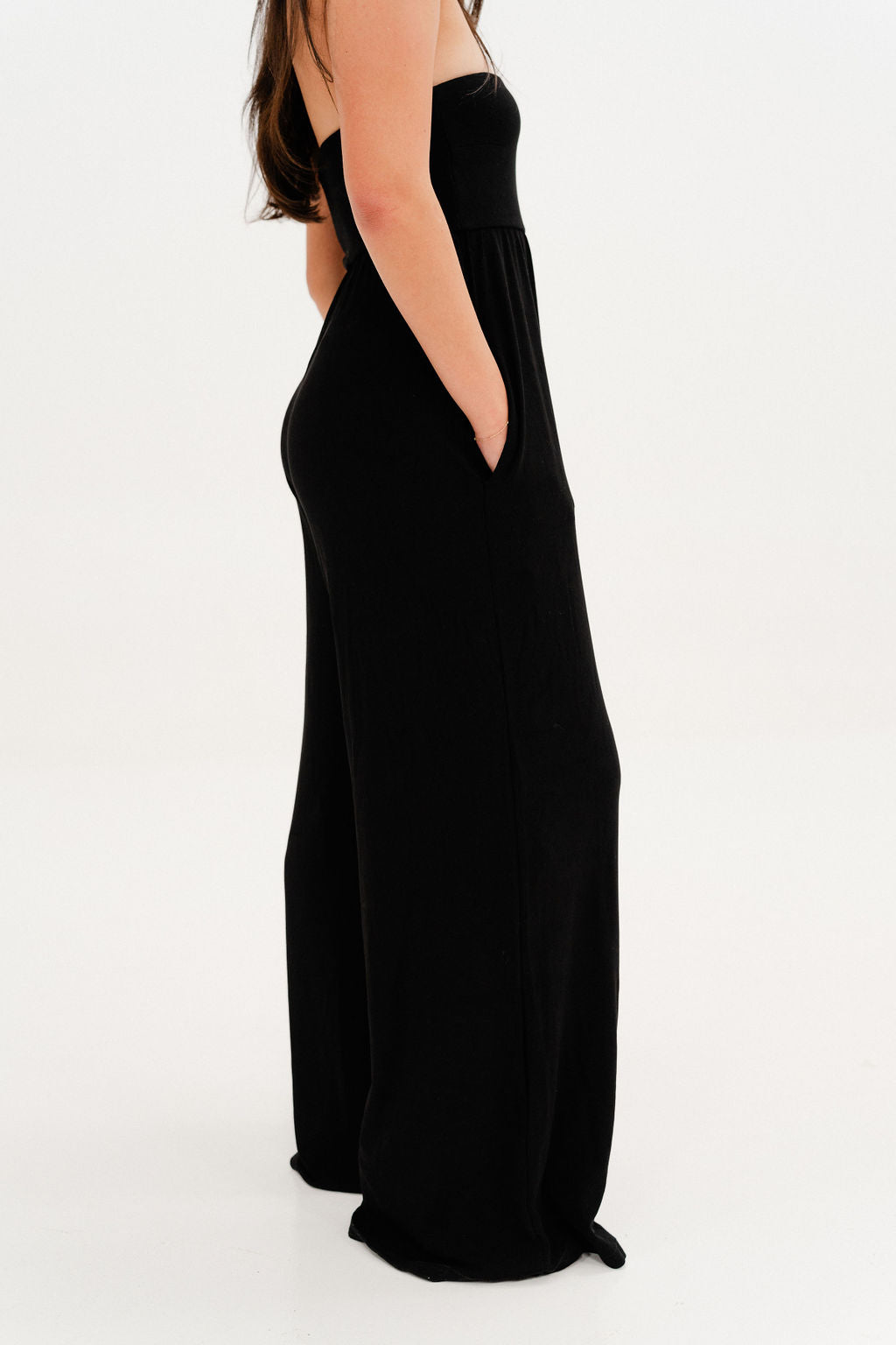 All Weekend Long Strapless Jumpsuit