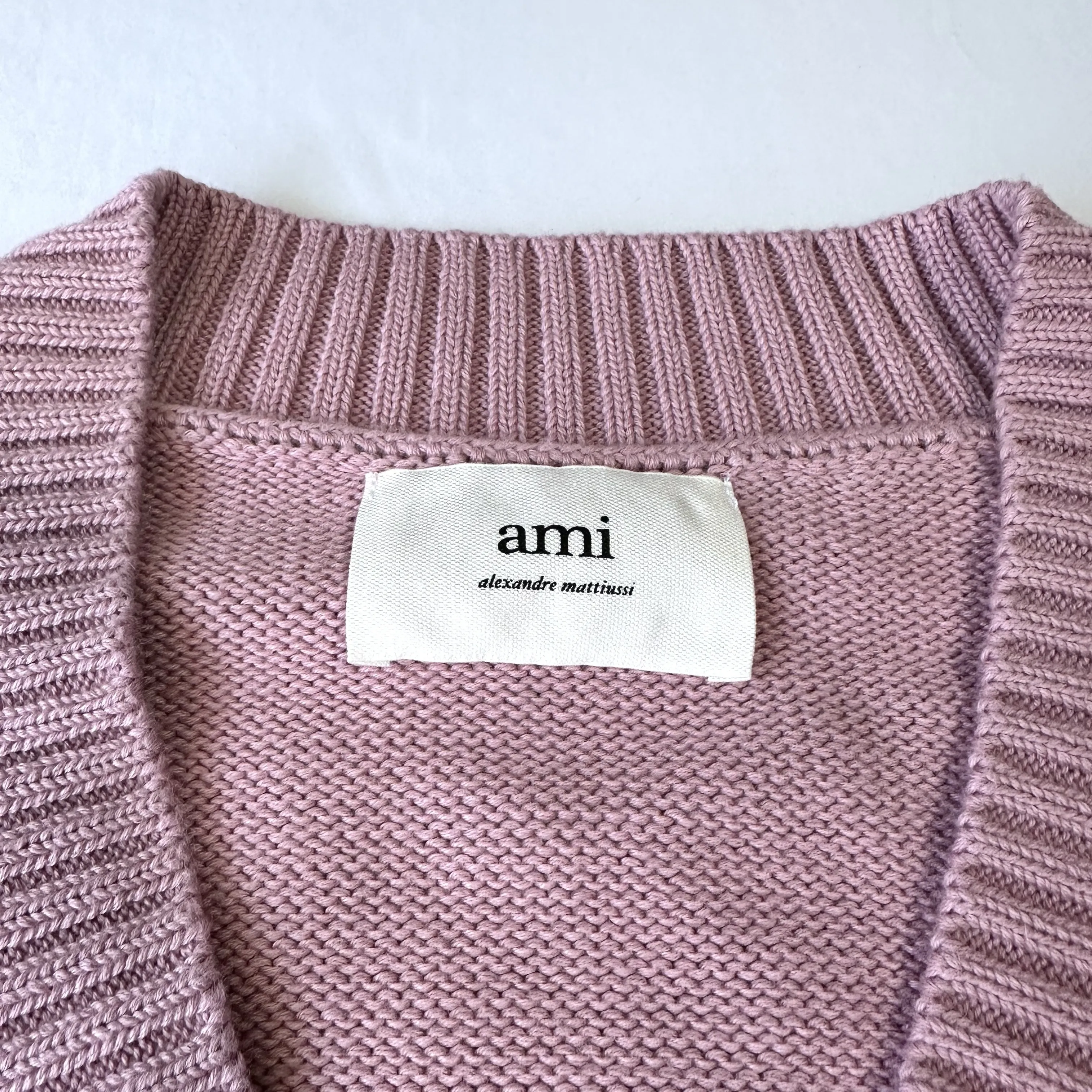 AMI PARIS  |Unisex Wool Cotton Oversized V-neck & Crew neck