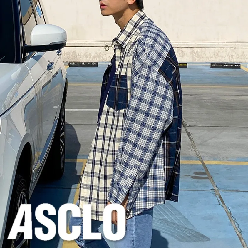 ASCLO  |Gingham Other Plaid Patterns Unisex Street Style