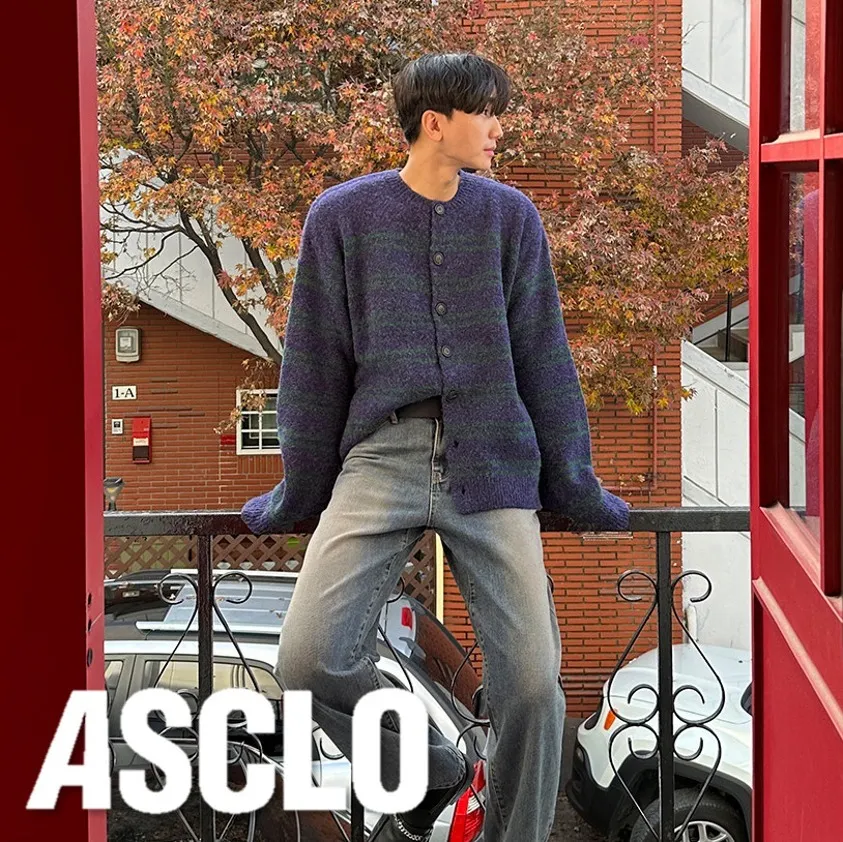 ASCLO  |Stripes Casual Style Unisex Street Style Long Sleeves Medium