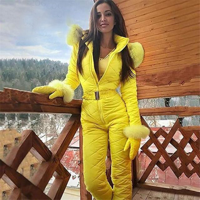 AshoreShop Womens Ski Snow Suit Overall Jumpsuit Warm Sleek Fit