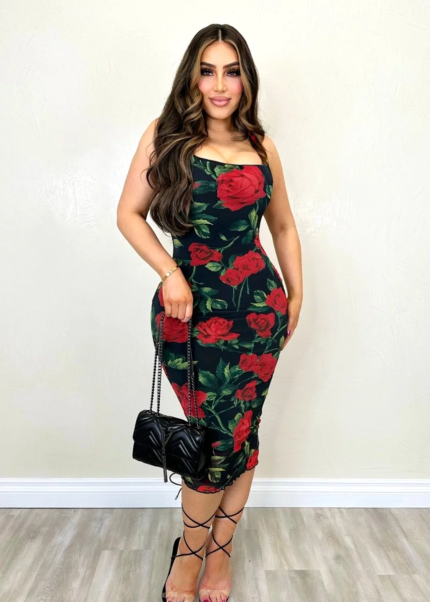 Blooming Roses  Dress