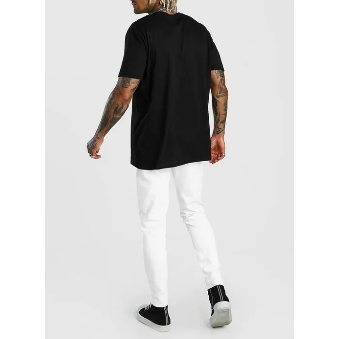 boohoo  |Crew Neck Street Style Cotton Short Sleeves Oversized Logo