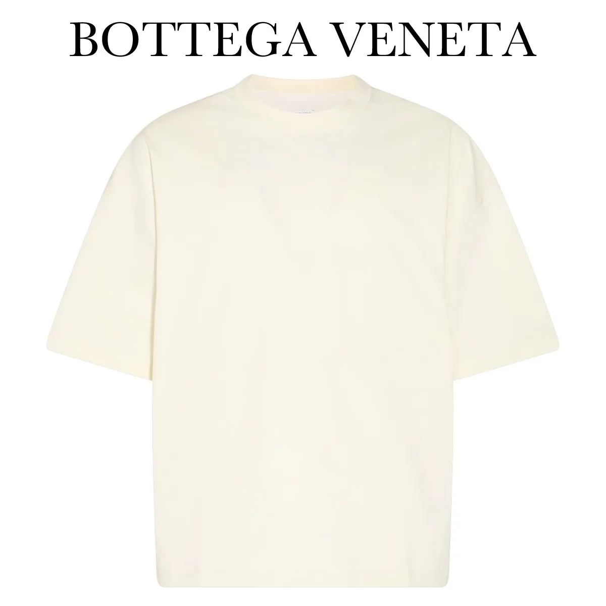 BOTTEGA VENETA  |Crew Neck Plain Cotton Oversized Logos on the Sleeves