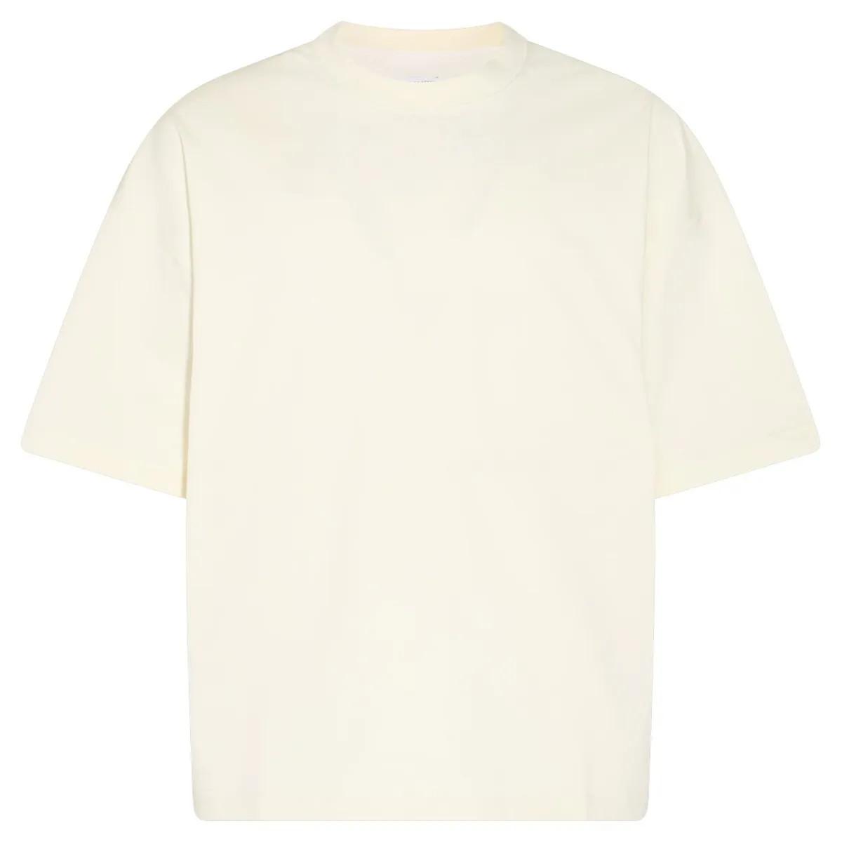 BOTTEGA VENETA  |Crew Neck Plain Cotton Oversized Logos on the Sleeves