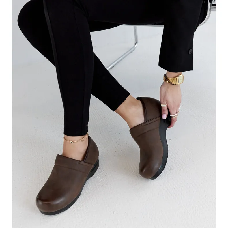 Brown Montoro platform shoes