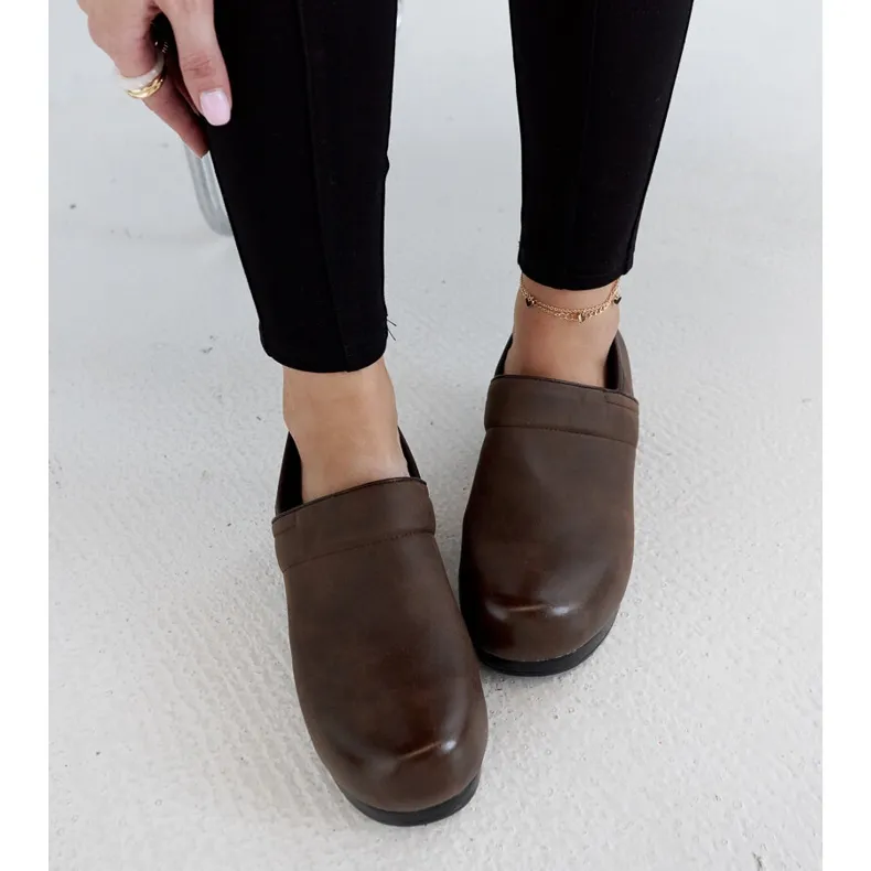 Brown Montoro platform shoes