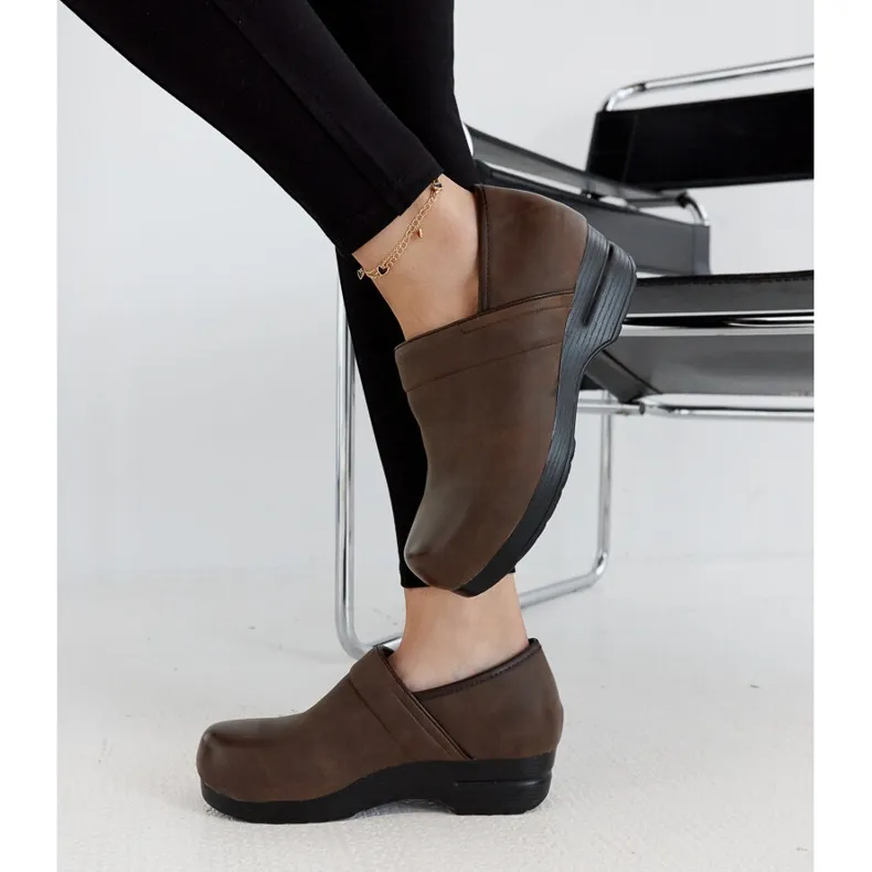 Brown Montoro platform shoes