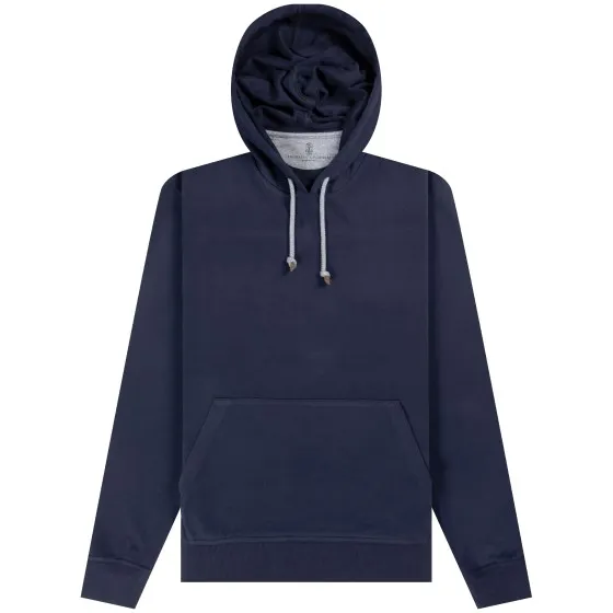 BRUNELLO CUCINELLI 'Popover' Hooded Sweatshirt Navy