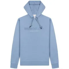 BRUNELLO CUCINELLI Techno Cotton French Terry Embroided Hooded Sweatshirt Azure