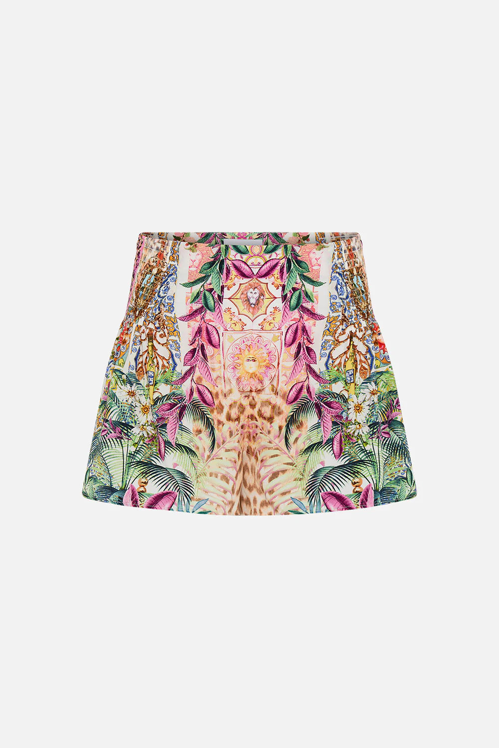 Camilla - Shorts With Side Flounce - Flowers of Neptune