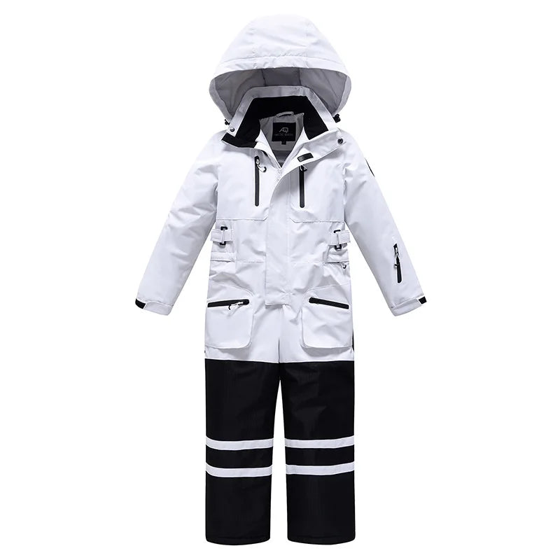 Children One Piece Snow Suits Kids Ski Suit Boy Ski Jumpsuit Girl Outdoor Sport Waterproof Warm Snowboard Overall Clothes SK067