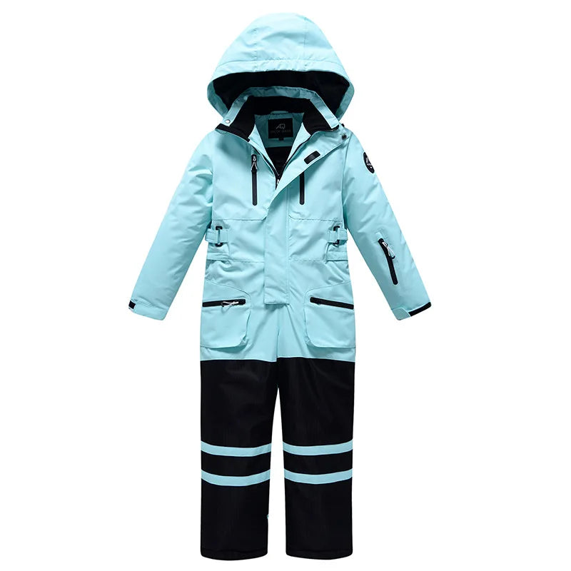 Children One Piece Snow Suits Kids Ski Suit Boy Ski Jumpsuit Girl Outdoor Sport Waterproof Warm Snowboard Overall Clothes SK067