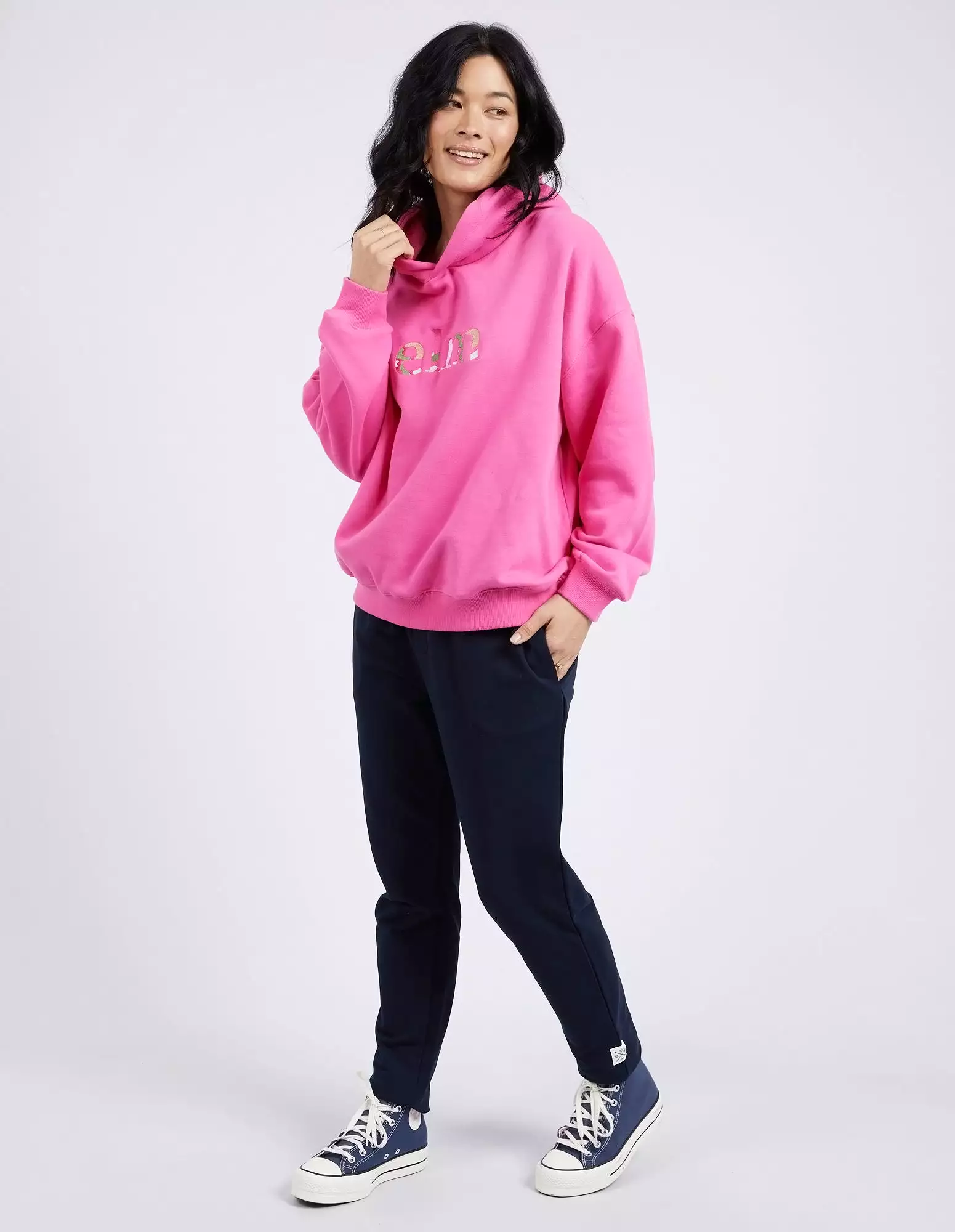 Elm Staple Hoody - Shocking Pink