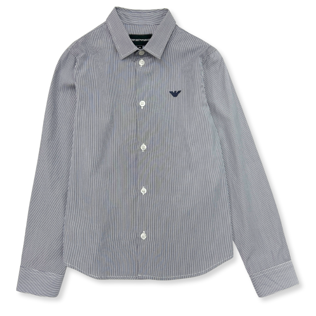 Emporio Armani Boys Striped Dress Shirt_ 3G4C09