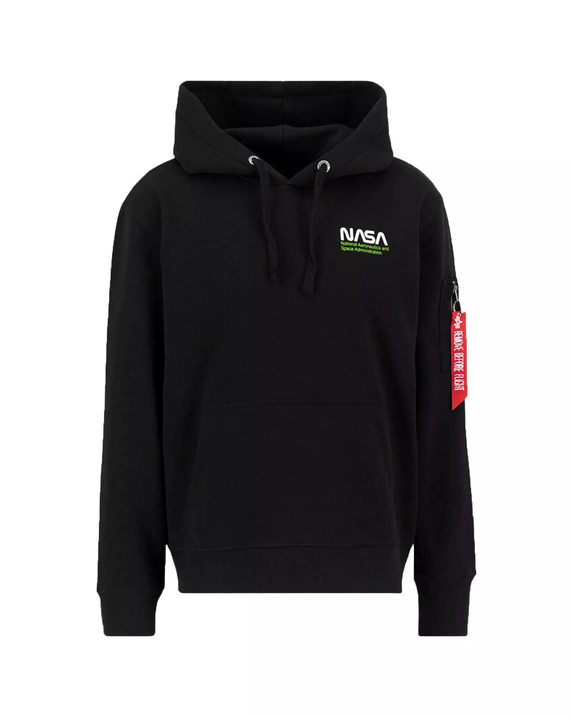 Felpa Uomo Alpha Industries Skylab Nasa Hoody Nero