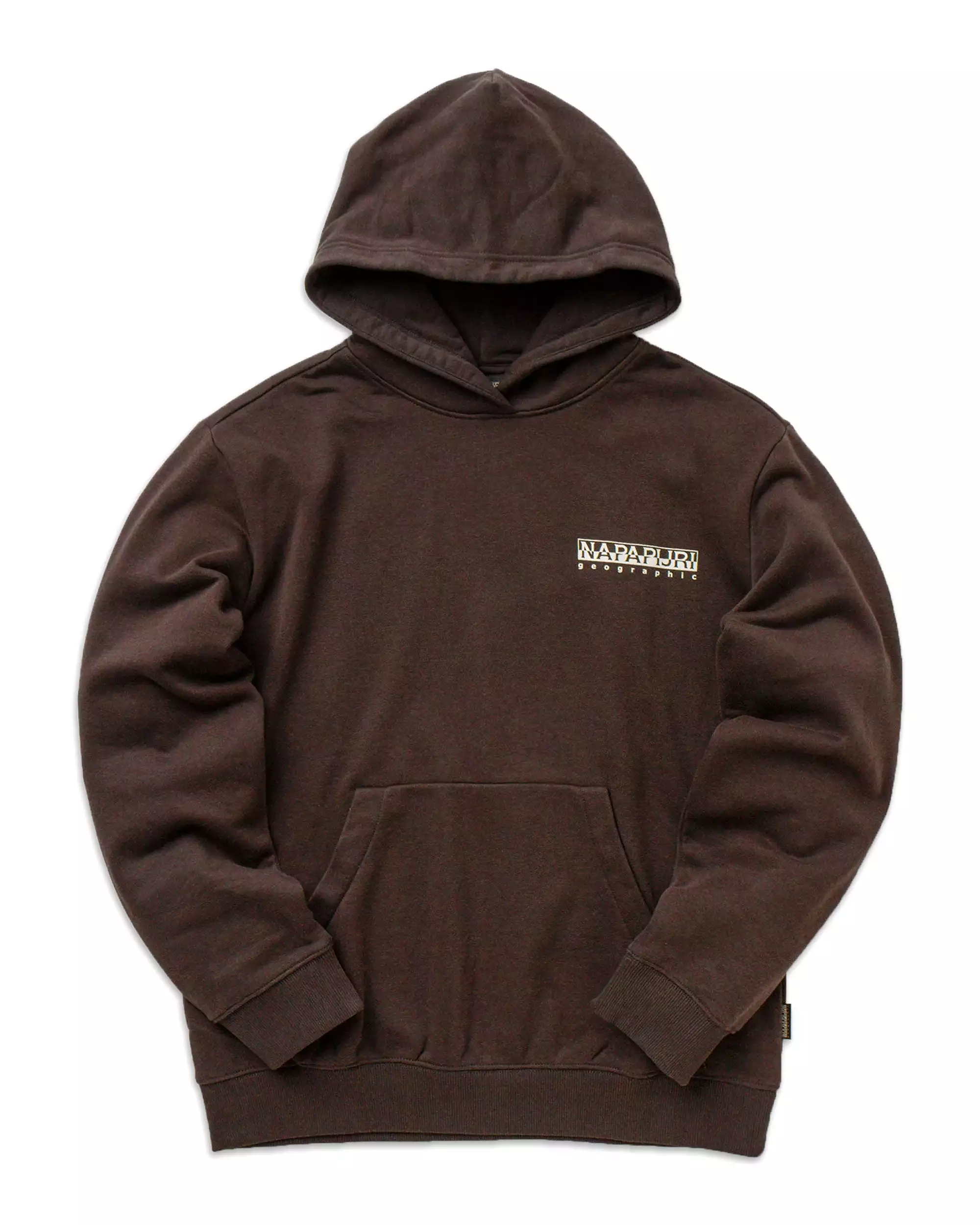 Felpa Uomo Napapijri B-Freestyle Hoody Brown Ebony