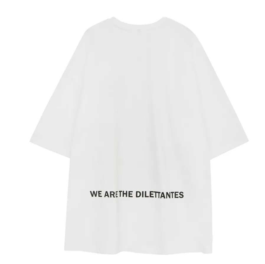 FLARE UP  |Unisex Street Style Plain Cotton Short Sleeves Oversized