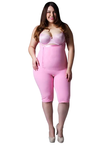 Full Body Shapewear Compression - Post Surgical Garments – Long Pink - Limited Sizes Available