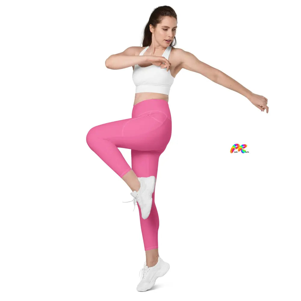 Fuscia Festival Gym Leggings