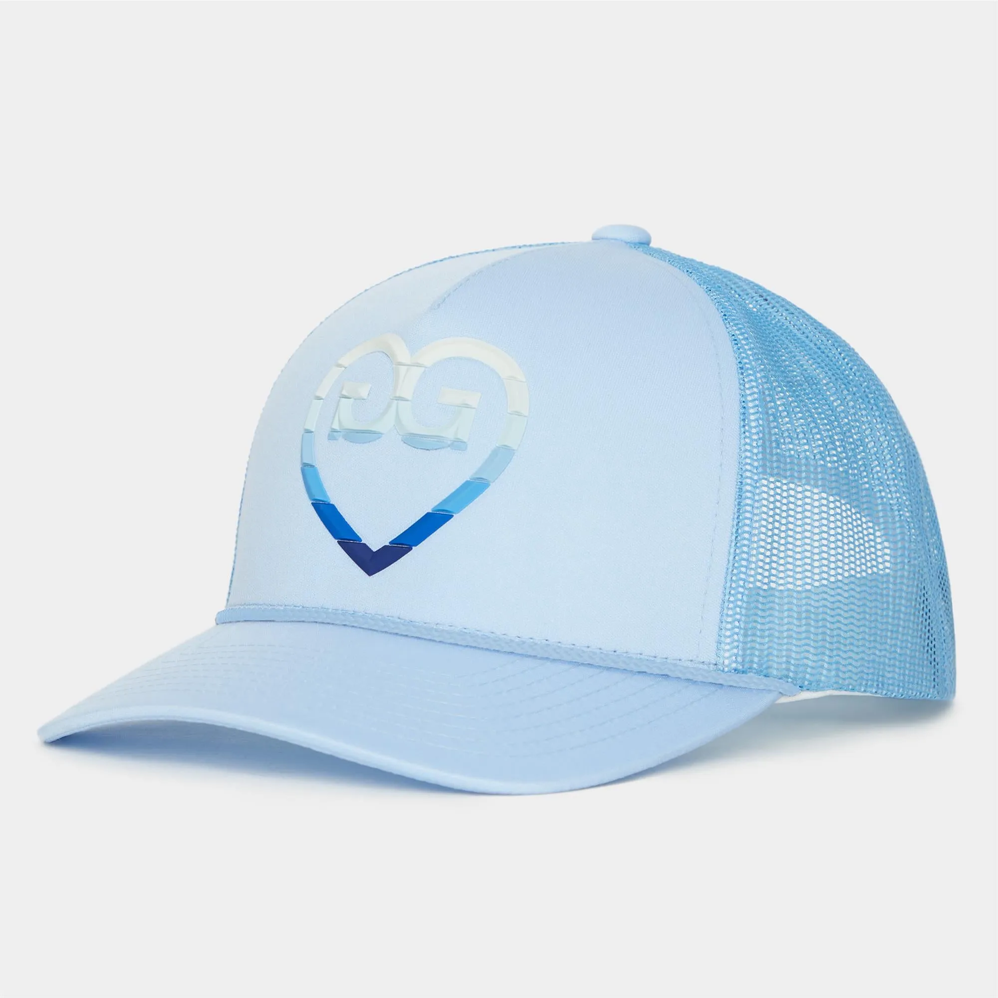 G/FORE Striped Heart G'S Stretch Knit Ladies Snapback Sky