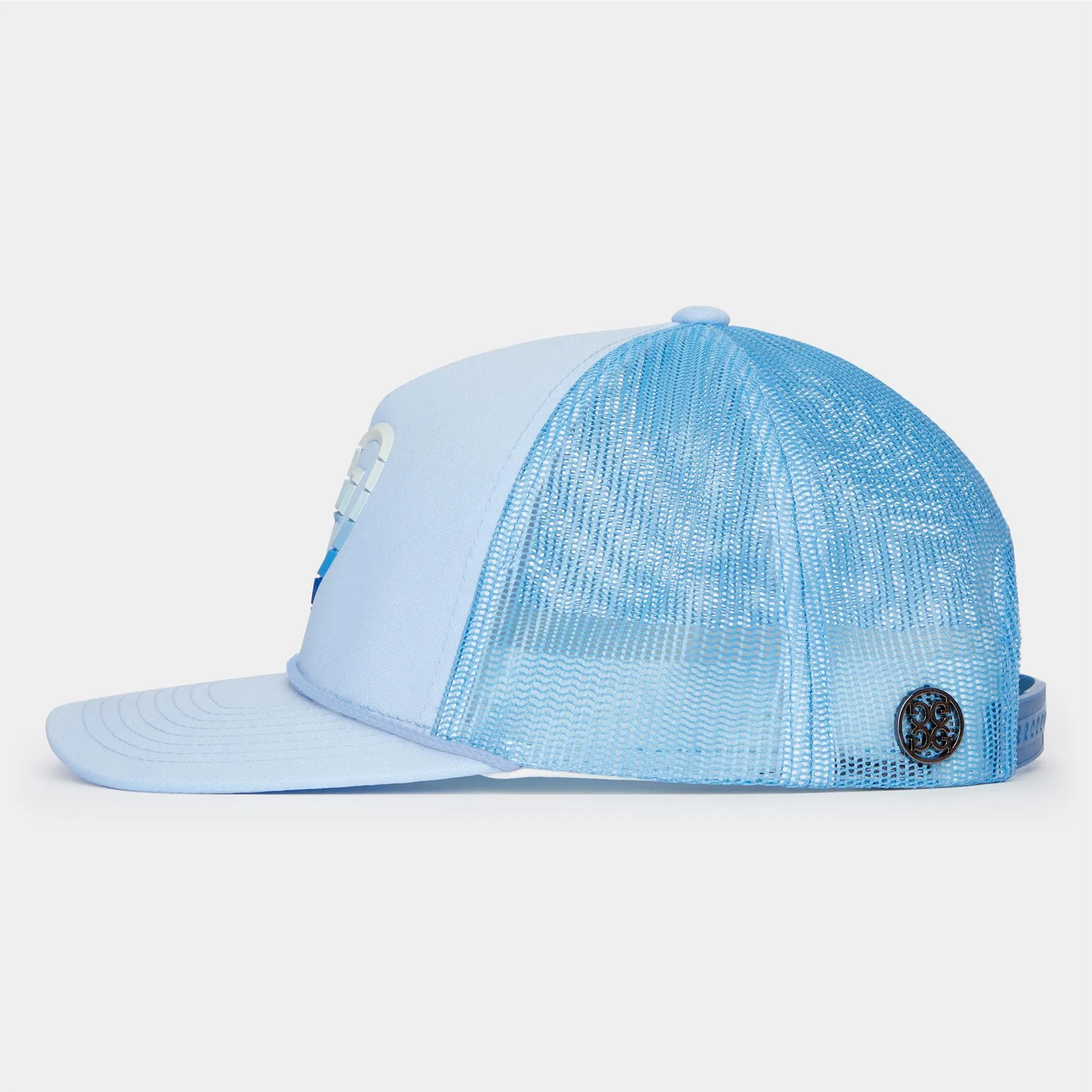 G/FORE Striped Heart G'S Stretch Knit Ladies Snapback Sky