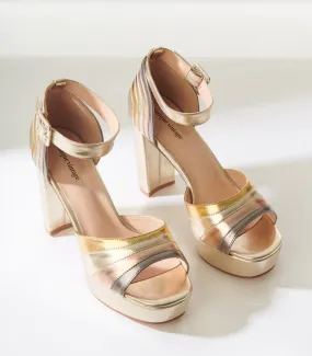 Gold Platform Shoes