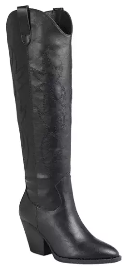 Headed Out West Cowboy Boots - Black