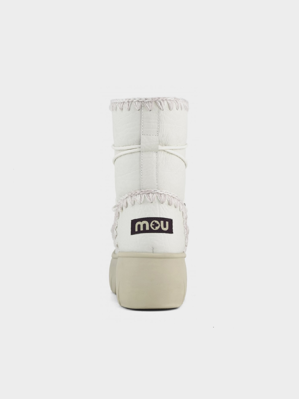 Mou Boots AI23-24 Eskimo Snow Boot Twist Short Nubuck True White