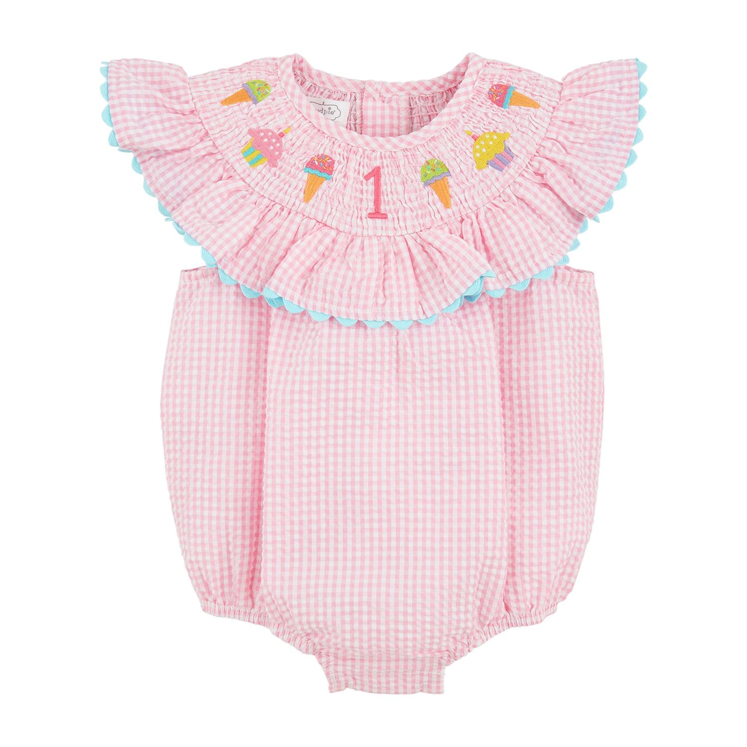 Mud Pie First Birthday Smocked Bubble