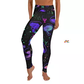 Mushroom Cult High-Waist Yoga Leggings