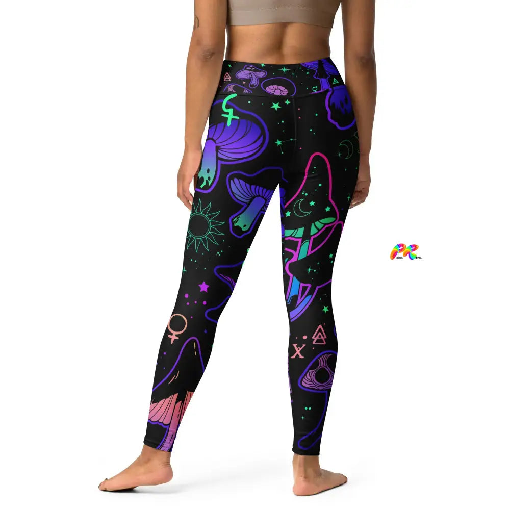 Mushroom Cult High-Waist Yoga Leggings