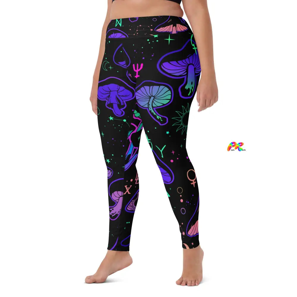 Mushroom Cult High-Waist Yoga Leggings