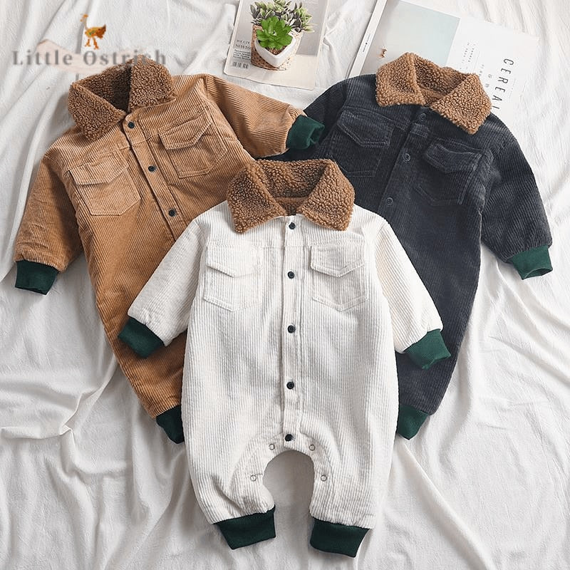 Newborn Corduroy Romper