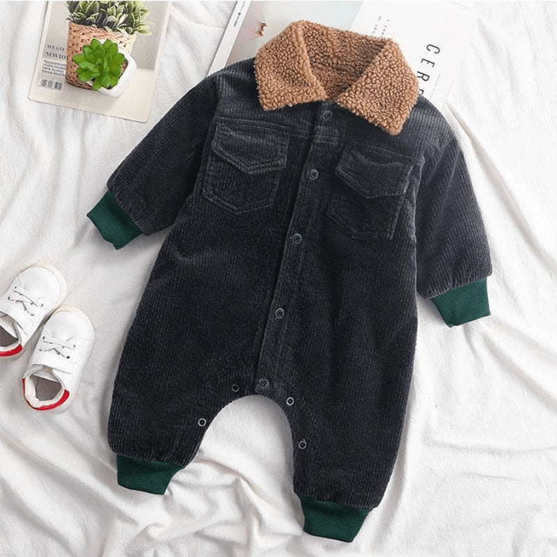 Newborn Corduroy Romper