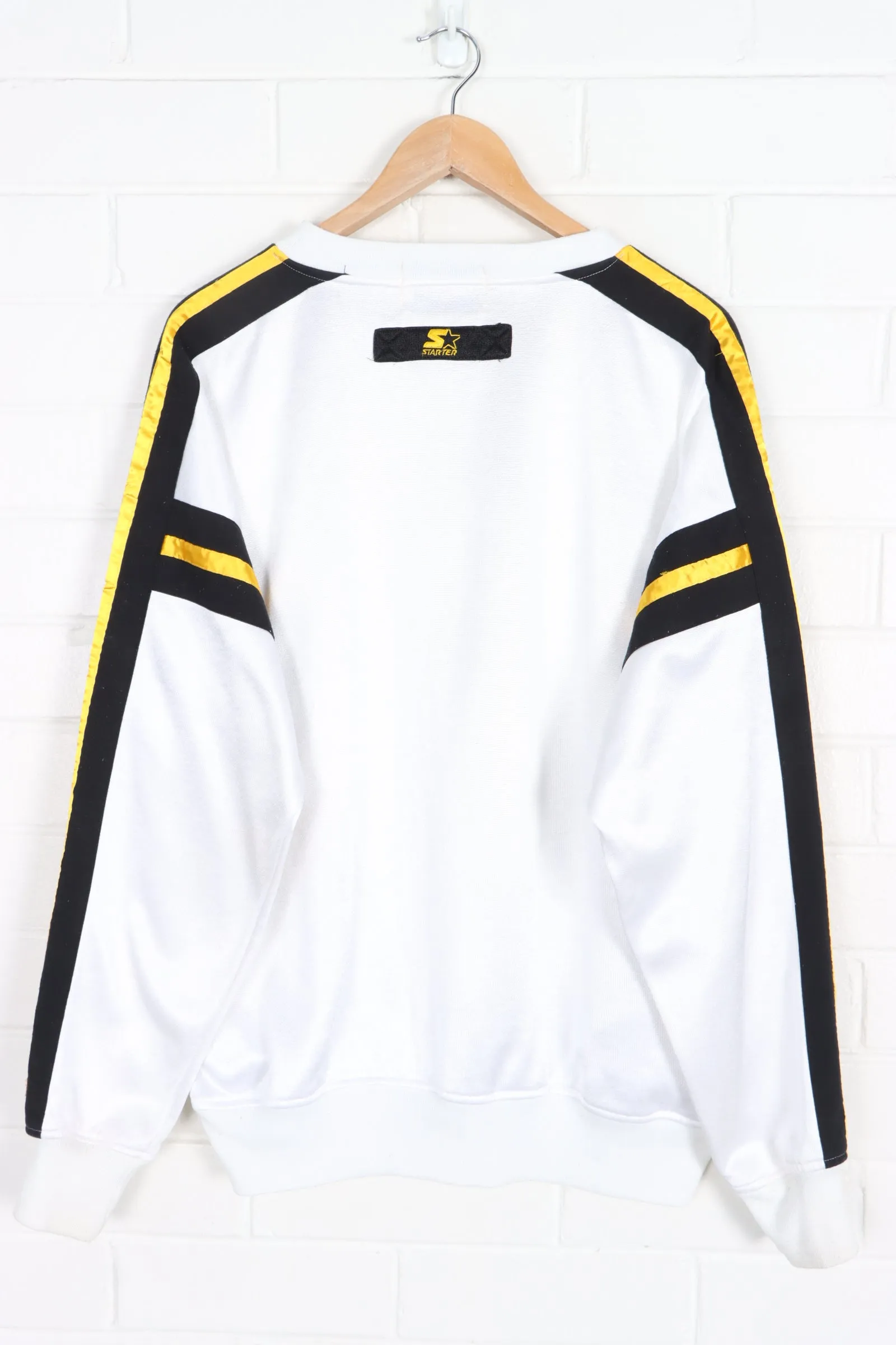 NHL Boston Bruins Spell Out Logo STARTER Pull Over (L)