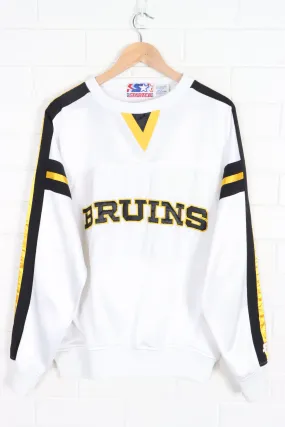 NHL Boston Bruins Spell Out Logo STARTER Pull Over (L)