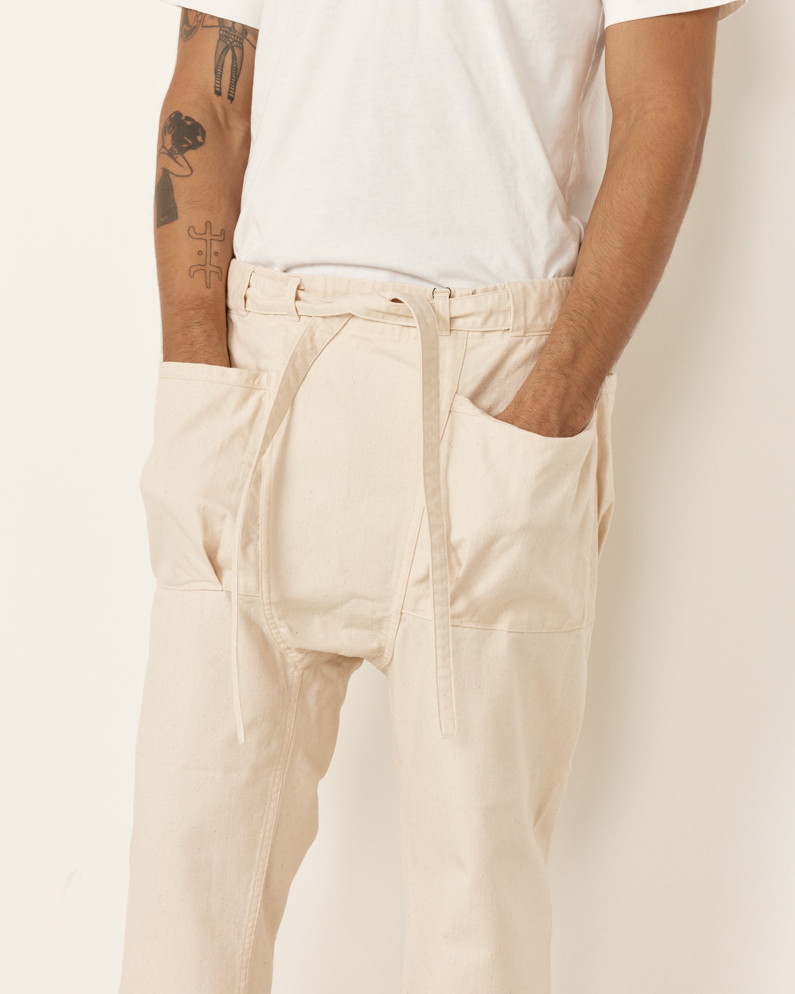 OG Canvas Noragi Pant in Ecru