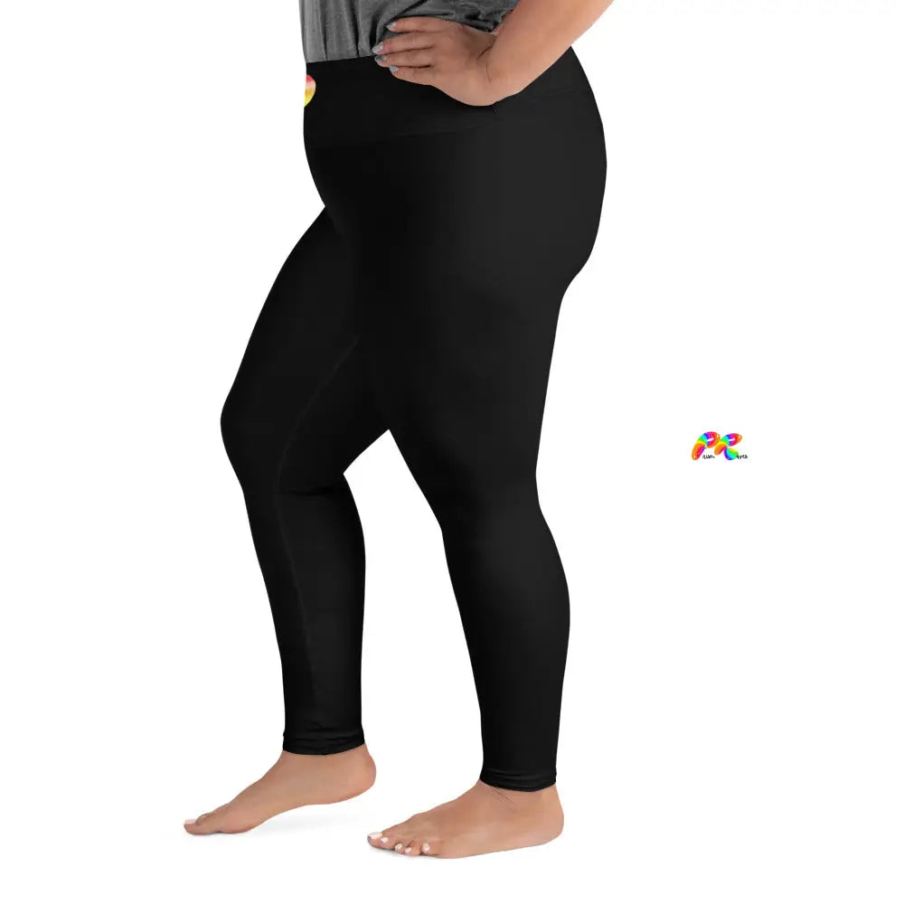 Pride Heart Plus Size Leggings