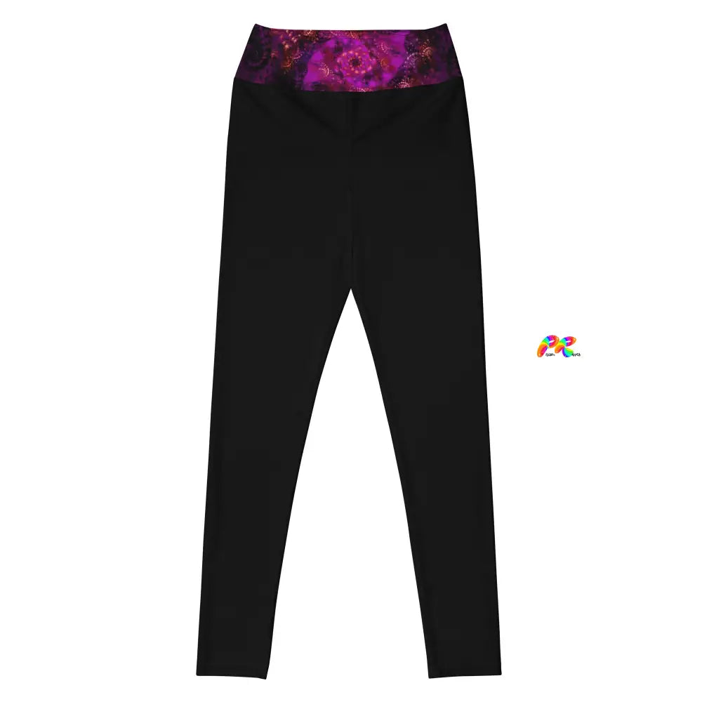 Purple Abstract Festival Leggings