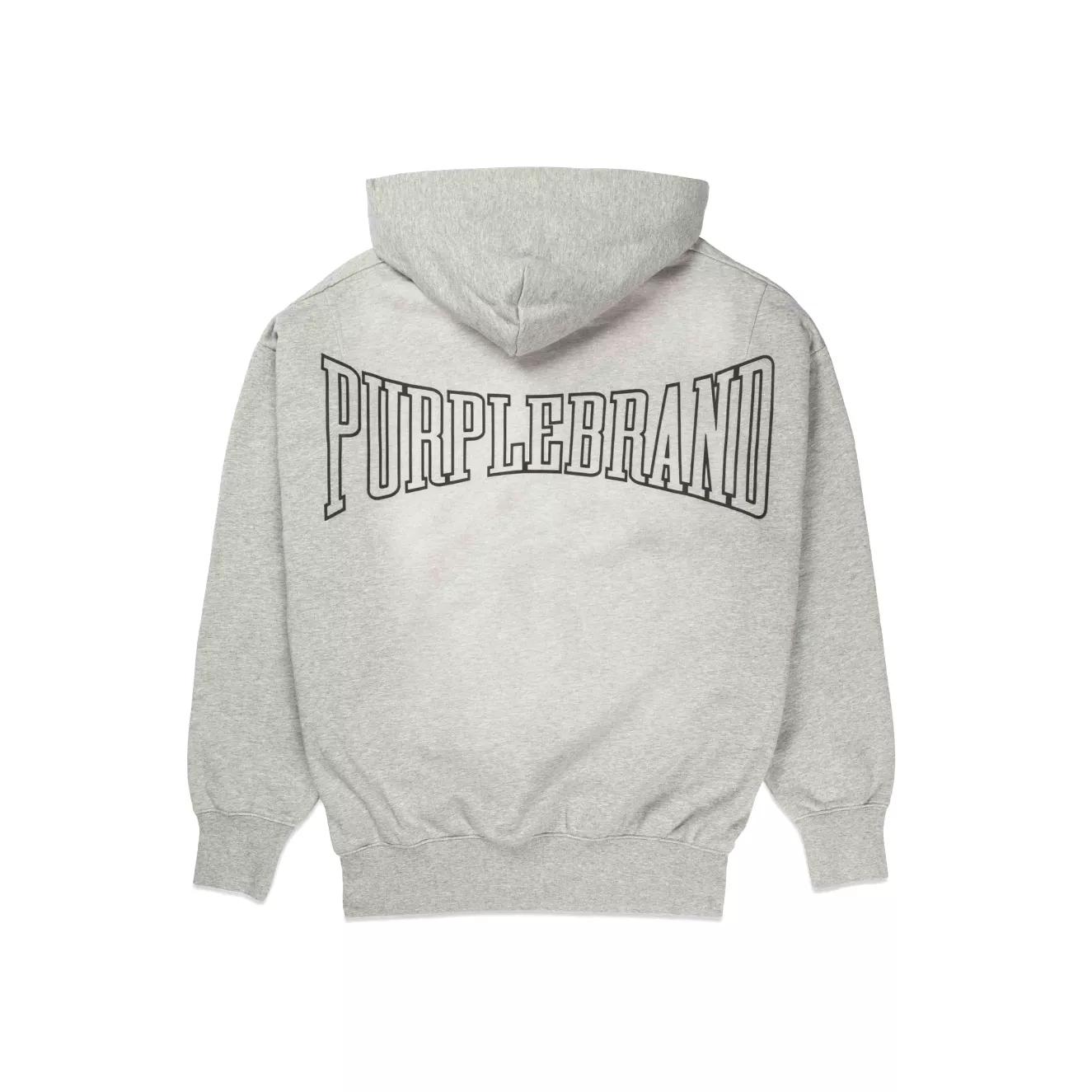 Purple Brand Fleece Hoody (Grey)