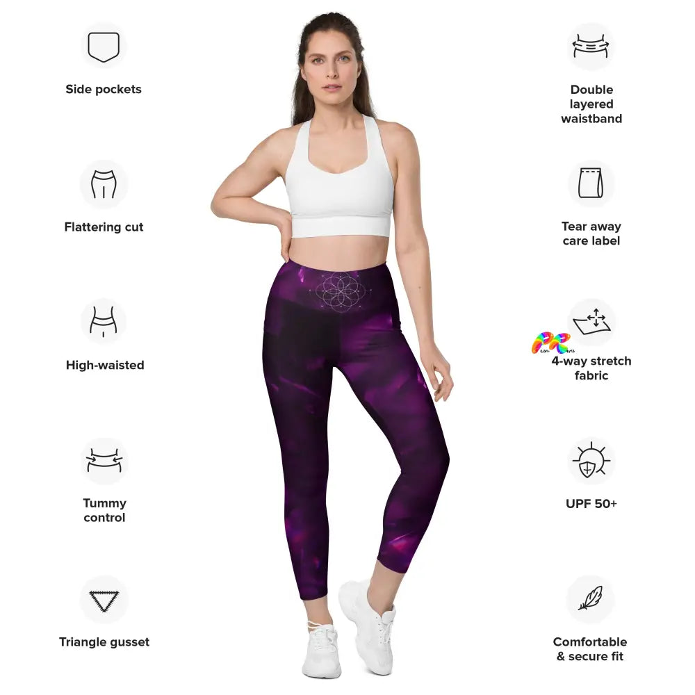 Purple Haze Festival Leggings