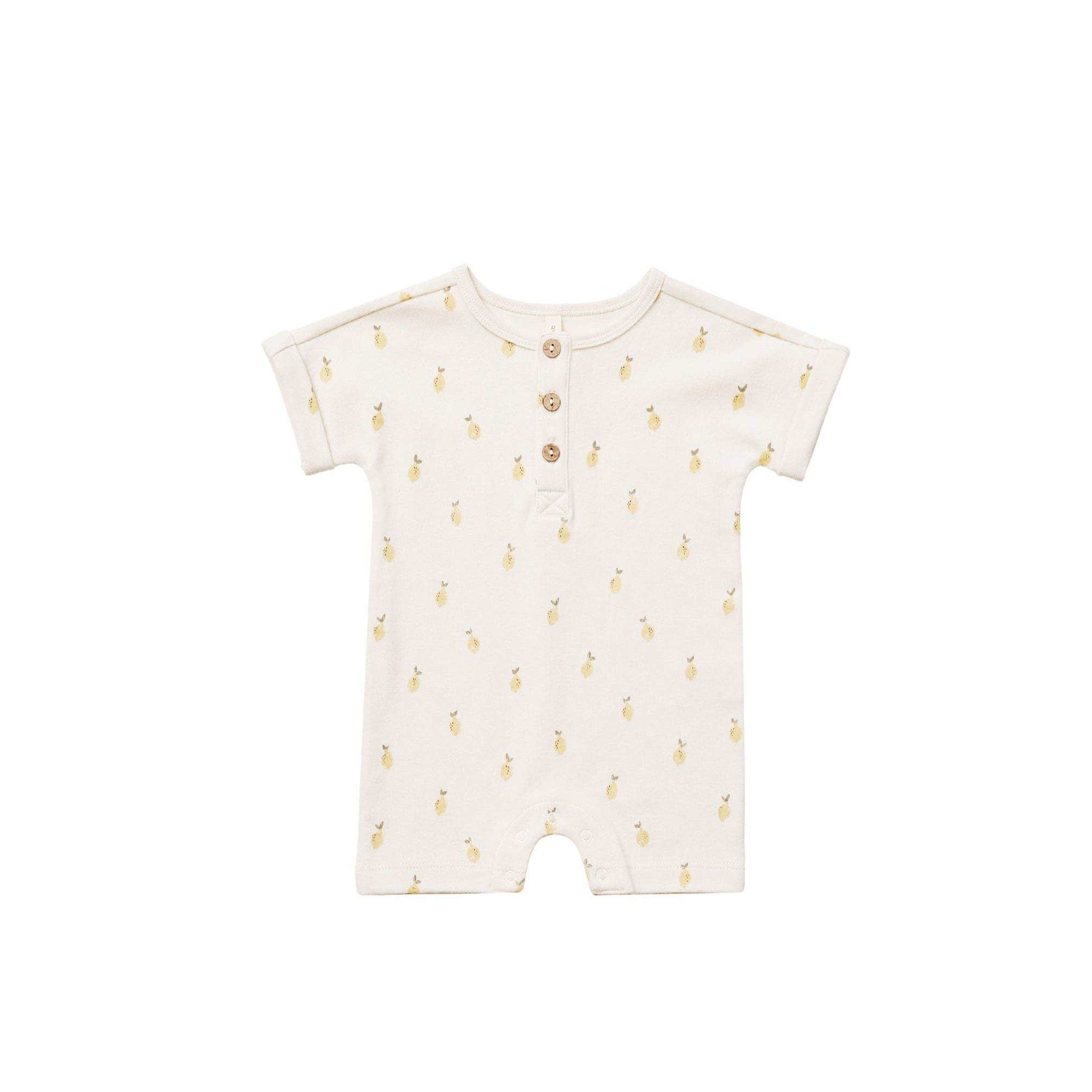 Quincy Mae Short Sleeve One Piece - Lemons